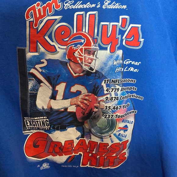 vintage buffalo bills jim kelly t shirt - Picture 1 of 4